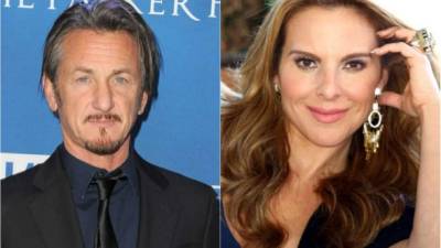 El actor Sean Penn y la actriz Kate del Castillo.