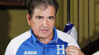 Jorge Luis Pinto, entrenador de la Selección de Honduras.