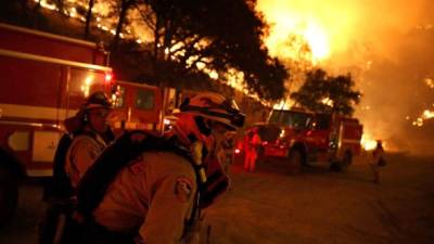 Miles de bomberos intentan apagar los numerosos incendios que devoran cientos de hectáreas de bosque en California.