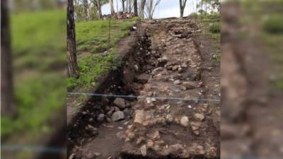 Vista general de restos arqueológicos hoy, jueves 28 de junio de 2018, en el cerro de Amalucan, en el estado de Puebl, México. EFE