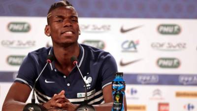 Paul Pogba compareció en rueda de prensa.