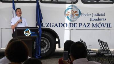 El presidente de la Corte Suprema de Justicia (CSJ) Rolando Argueta Pérez. AFP.