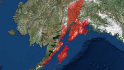 El terremoto de magnitud 7,0 en la escala de Richter sacudió el sur de Alaska. Foto: Twitter/SkyAlert