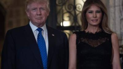 El presidente Donald Trump y la primera dama estadounidense, Melania.