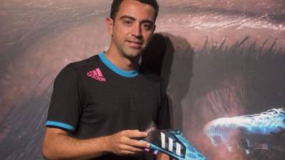 Xavi Hernández en la presentación de las nueva Adidas Predator. Foto cortesía: Adidas.