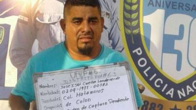 José Cuéllar Landaverde fue detenido en Chamelecón.