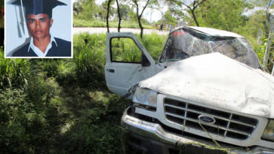 Josué Pompilio Martínez Montes (21) era el conductor que perdió el control del vehículo y que falleció en el instante del accidente.