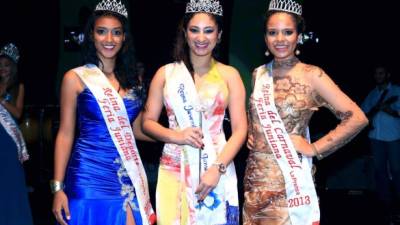 Fabiola Alvarado, Heydy Pamela Hernández y Claudia Herrera son las reinas del Deporte, Feria Juniana y Carnaval 2014.