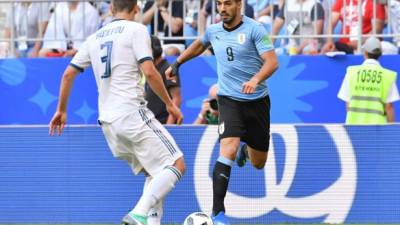 Luis Suárez llegó a su segundo gol en el Mundial de Rusia. FOTO AFP- EMMANUEL DUNAND