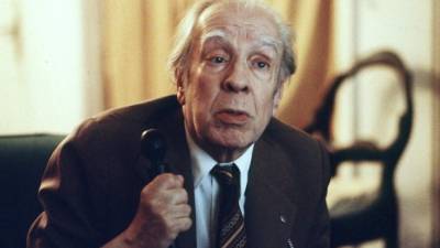 Foto en vida del autor argentino Jorge Luis Borges.