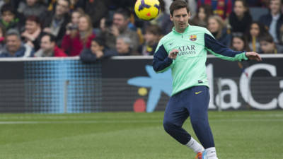 Lio Messi ha mostrado en los entrenamientos del Barcelona que se encuentra recuperado de su lesión.