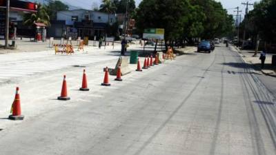 Así luce la prolongación de la avenida Junior ya con la carpeta de whitetopping.