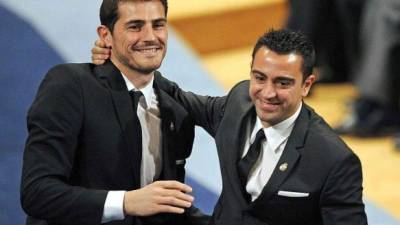 Xavi y Casillas compartieron el Premio Príncipe de Asturias del Deporte.