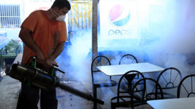 Las cuadrillas de Salud no paran las fumigaciones en San Pedro Sula.