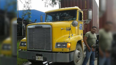 El camión se encuentra en poder de las autoridades hondureñas.
