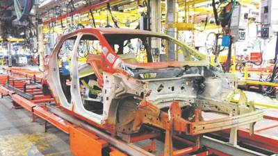 La planta casi paralizada de Ford Motor Co. en Valencia, Venezuela, a finales de junio.