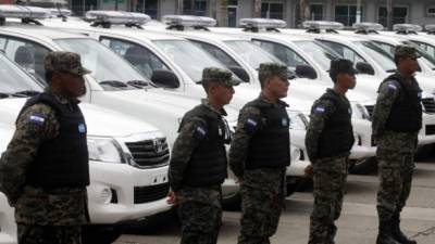 Las patrullas fueron adquiridas con fondos de la Tasa de Seguridad, son 35 unidades doble cabina y 16 de cabina sencilla.