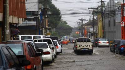 Las lluvias del viernes de la semana pasada no dejaron mayores daños en San Pedro Sula.