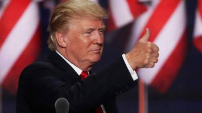 Trump fue 'coronado' como el nominado presidencial del partido republicano para las elecciones generales del próximo noviembre. AFP.