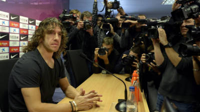 Carles Puyol no dio detalles sobre su futuro futbolístico.