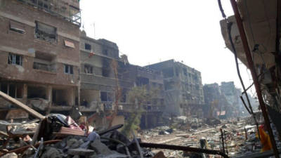 La guerra en Siria cumplirá en marzo tres años. Damasco es una de la ciudad más destruidas.