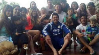 La familia de Messi la ha pasado mal en las gradas del estadio Nacional de Santiago.