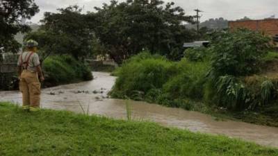 En Santa Rosa de Copán en el occidente hondureño hay riesgo de inundaciones.