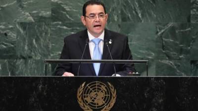 Jimmy Morales expulsó al jefe de la Cicig, Iván Velásquez, de Guatemala pese a un fallo judicial que permite su regreso./AFP.