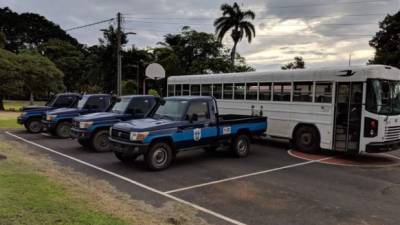 La embajadora de EEUU en Nicaragua, Laura Dogu, pidió al Gobierno de Ortega devolver los vehículos donados por Washington a la Policía./Twitter.