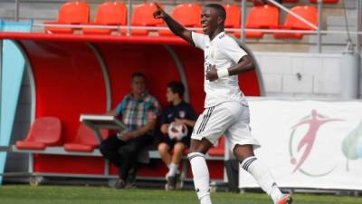 Vinicius Jr se lució a lo grande con el Castilla. FOTO EFE/ Víctor Lerena