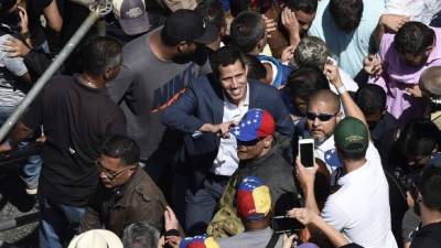 El autoproclamado presidente interino de Venezuela, Juan Guaidó. AFP