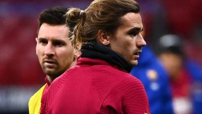 Griezmann ha sido vinculado con varias polémicas con Messi. Foto AFP.