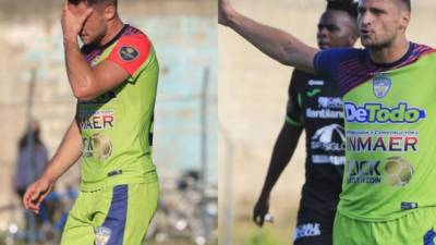 ¡Histórico! El delantero ruso Evgeni Kabaev debutó este miércoles en la Liga Nacional de Honduras con la camiseta del Real de Minas. El atacante europeo tuvo un estreno para el olvido en el duelo ante Marathón. Fotos Ronald Aceituno.