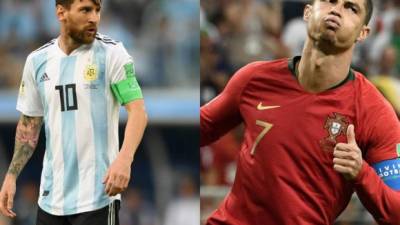 Messi y Cristiano Ronaldo cuentan con cinco Balones de Oro en su historia y se podrían enfrentar en el Mundial de Rusia. FOTOS AFP.
