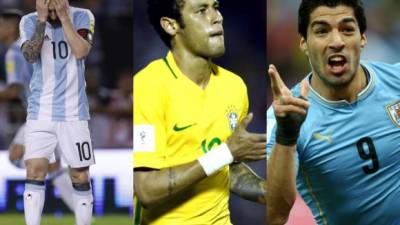 Messi no podrá ver acción durante cuatro partidos con Argentina, Neymar y Suárez son esperanza de gol de Brasil y Uruguay.
