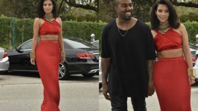Kim Kardashian con Kanye West.