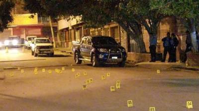 En la escena se encontraron más de 30 casquillos de bala.