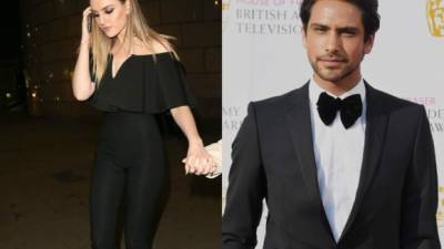 La cantante Perrie Edwards y el actor Luke Pasqualino.