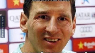 Messi ha sido uno de los protagonistas principales de los memes debido a su ausencia en el Barcelona por lesión.