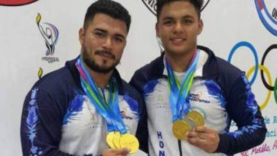 Cristopher Joel y Axel Pavón le han dado medallas a Honduras en los Juegos Centroamericanos. FOTO Comité Olímpico.