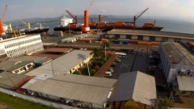 Instalaciones de la Portuaria en Puerto Cortés, Honduras.