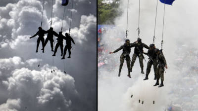 Militares hondureños participan hoy, domingo 15 de septiembre de 2013, de los actos de independencia de Honduras en Tegucigalpa (Honduras). EFE