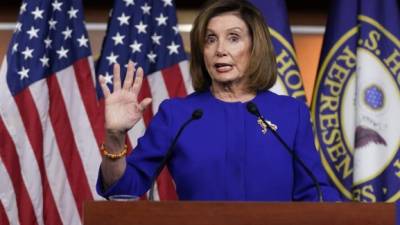 La presidenta de la Cámara Baja, Nancy Pelosi. Foto: AFP