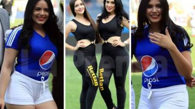 La jornada 14 del Torneo Clausura 2017 del fútbol hondureño estuvo adornada por bellas chicas en los estadios.