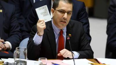 El Ministro de Relaciones Exteriores de Venezuela, Jorge Arreaza. AFP