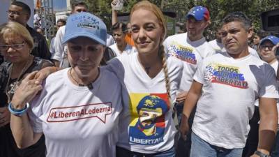 Lilian Tintori, esposa del líder opositor Leopoldo López.