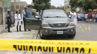 El empresario Samy Abufele Salomón y su motorista Agustín Reyes fueron asesinados en el barrio Suyapa el sábado.