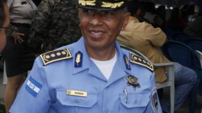 El comisionado de la Policía, Leandro Osorio, es el jefe de la Policia Nacional en la zona norte de Honduras.