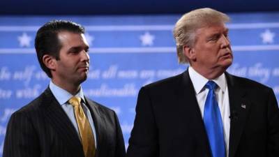 Trump Jr. admitió haberse reunido con una abogada rusa para obtener información con el objetivo de dañar a Clinton en campaña. AFP.