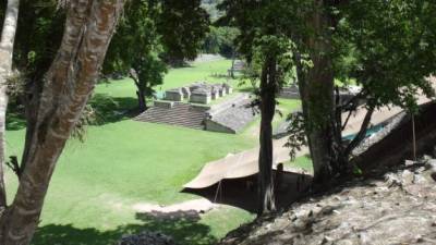 La Gran Plaza del Parque Arqueológico Copán, Honduras.